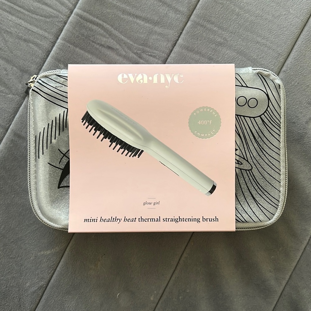 eva NYC Mini Heat Thermal Straightening brush